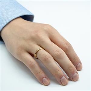 Klasik 3mm. Bombeli Erkek Alyans