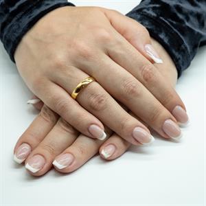 Klasik 4mm. Bombe2li Kadın Alyans