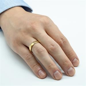 Klasik 5mm. Bombe2li Erkek Alyans