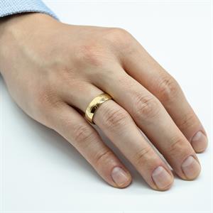 Klasik 6mm. Bombe1li Erkek Alyans