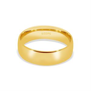 Klasik 6mm. Bombe1li Erkek Alyans