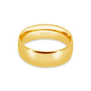 Klasik 7mm. Bombe2li Kadın Alyans