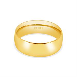 Klasik 7mm. Bombe1li Kadın Alyans