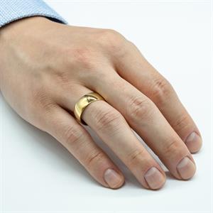 Klasik 8mm. Bombe1li Erkek Alyans