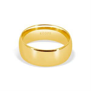 Klasik 8mm. Bombeli Kadın Alyans