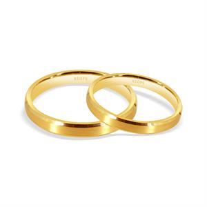 Lazer Kesim Vintage Altın Alyans Modeli Kadın