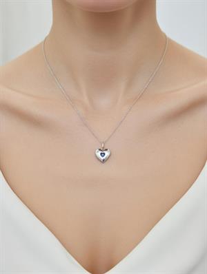 Mavi Topaz Taşlı Aralık Ayı Doğum Kolyesi - 900912