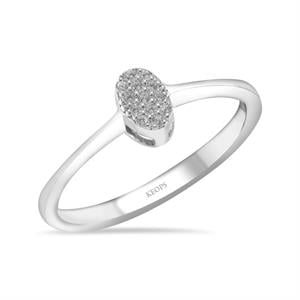 Oval Pırlanta Görünümlü Tektaş Yüzük