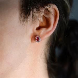 Pırlanta Damla Morganit Taşlı Küpe