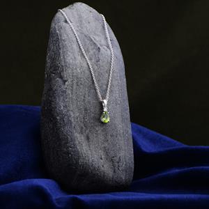 Pırlanta Damla Peridot LEA Kolye