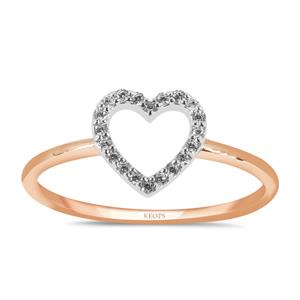 Pırlanta Kalp Trend Eklem Yüzük