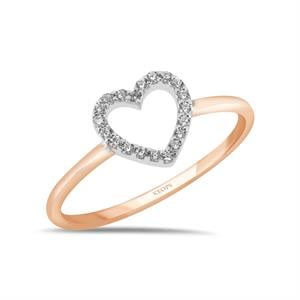 Pırlanta Kalp Trend Eklem Yüzük