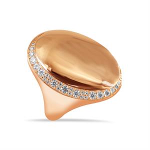 Pırlanta Rose Hilal Yüzük