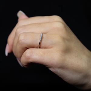 Pırlanta Süzme Yarımtur Yüzük