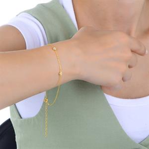 Pırlanta Zincirli Büyük Tektaş Bileklik - IDL Sertifikalı