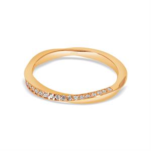 Sarmal Taşlı Vintage Altın Alyans Modeli Kadın