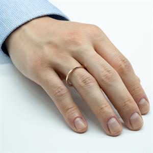 Sarmal Vintage Altın Alyans Modeli Erkek