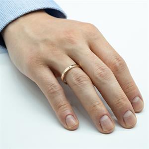 Sevgi Bağı Vintage Altın Alyans Erkek Modeli