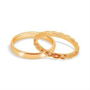 Sevgi Bağı Vintage Altın Alyans Kadın Modeli