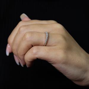 Süzme Pırlanta Yarımtur Yüzük