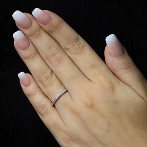 Süzme Pırlanta Yarımtur Yüzük