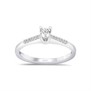 Toplam 0.24 Karat Pırlanta Tektaş Yüzük - IDL Sertifikalı