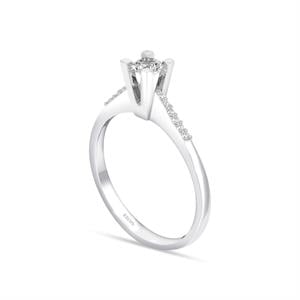 Toplam 0,34  Karat Pırlanta Tektaş Yüzük - IDL Sertifikalı