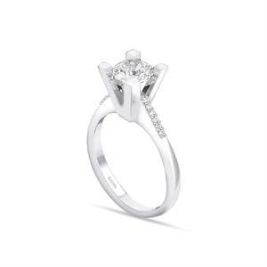 Toplam 1,14 Karat Pırlanta Tektaş Yüzük - HRD Sertifikalı