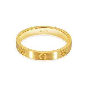 Vidalı Vintage Altın Alyans Kadın Modeli