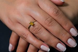 Yellow İce Crush Yüzük