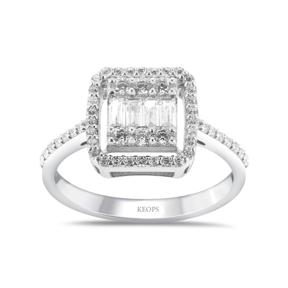 0.67 Karat Baget Pırlanta Yüzük