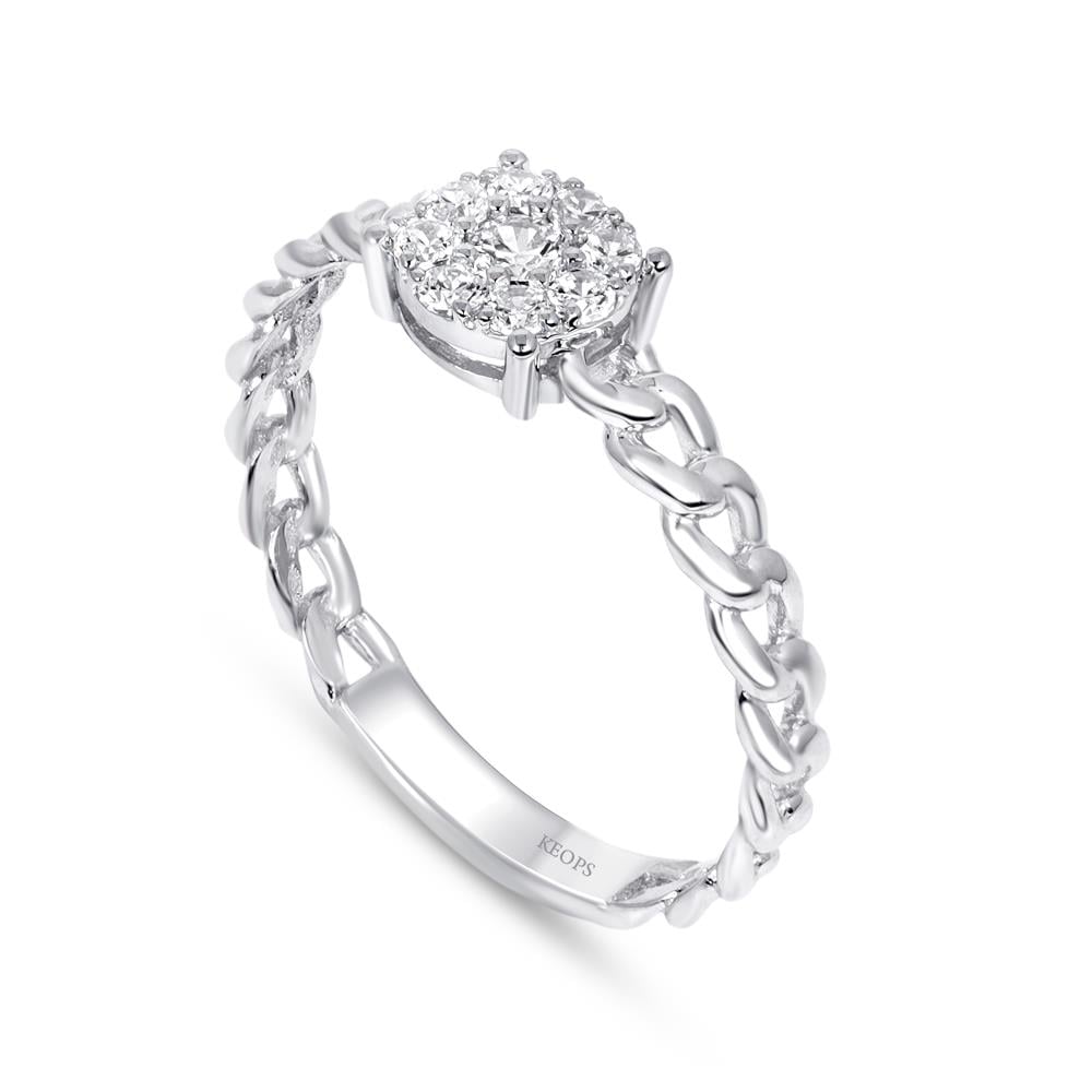 0.25 Karat Fantezi Pırlanta Yüzük