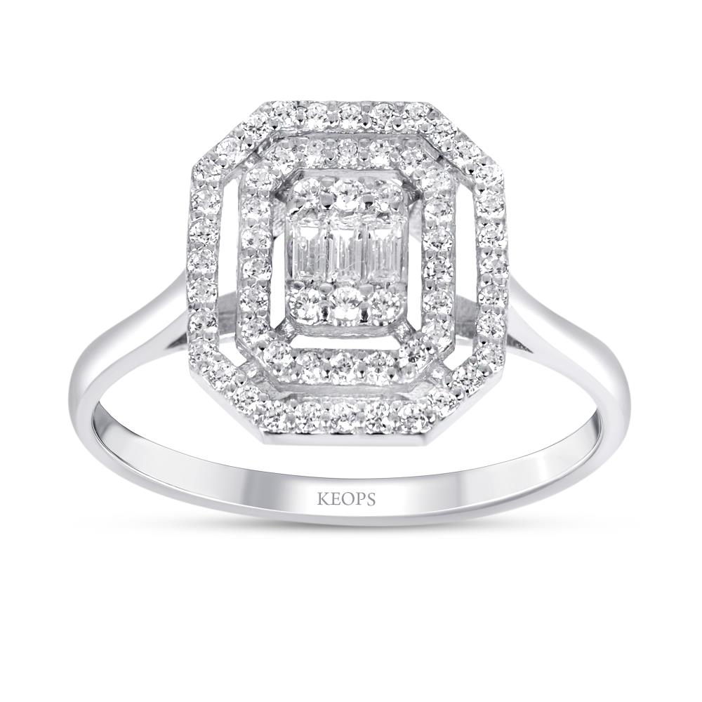 0.30 Karat Baget Pırlanta Yüzük