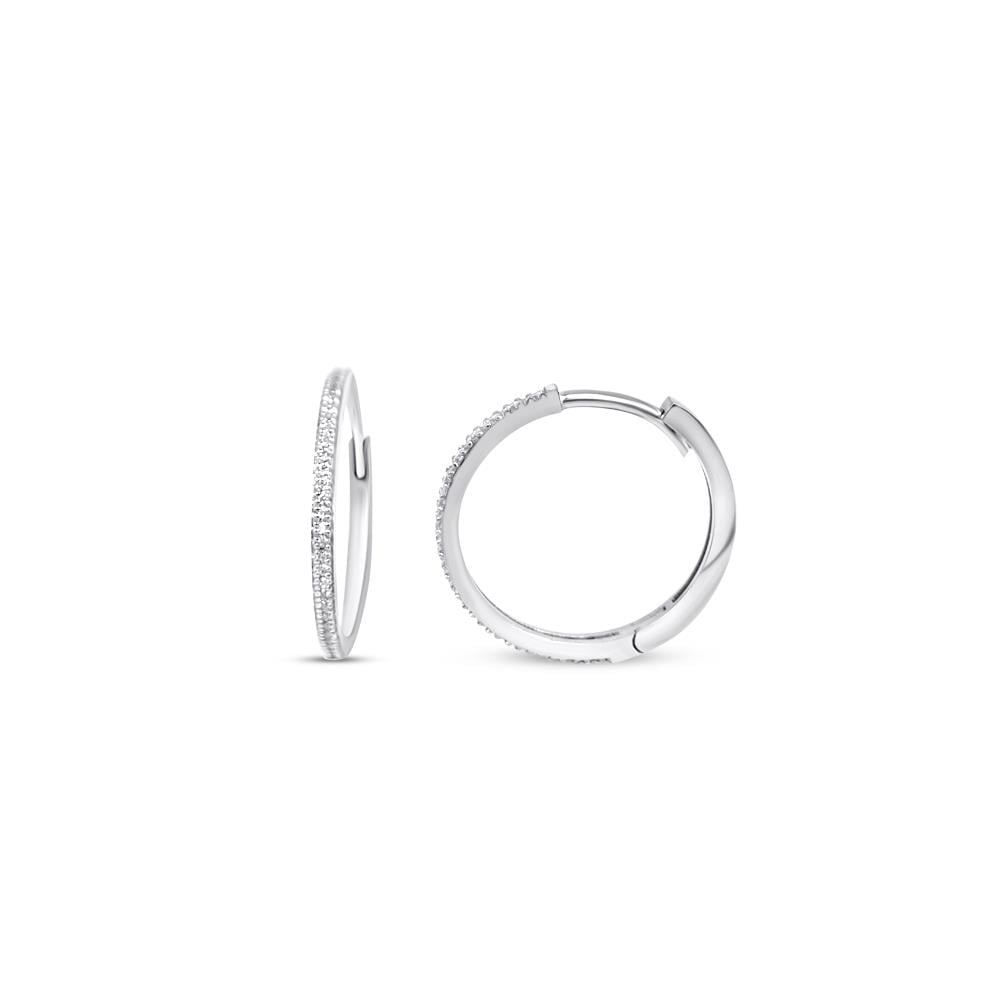 0.45 Karat  Pırlanta Halka Küpe