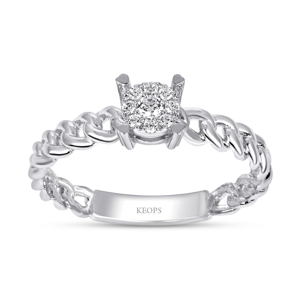 0.08 Karat Fantezi Pırlanta Yüzük