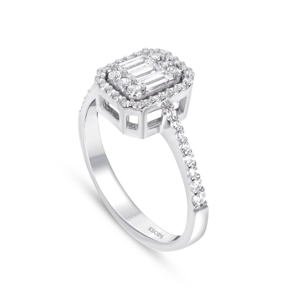 0.40 Karat Baget Pırlanta Yüzük