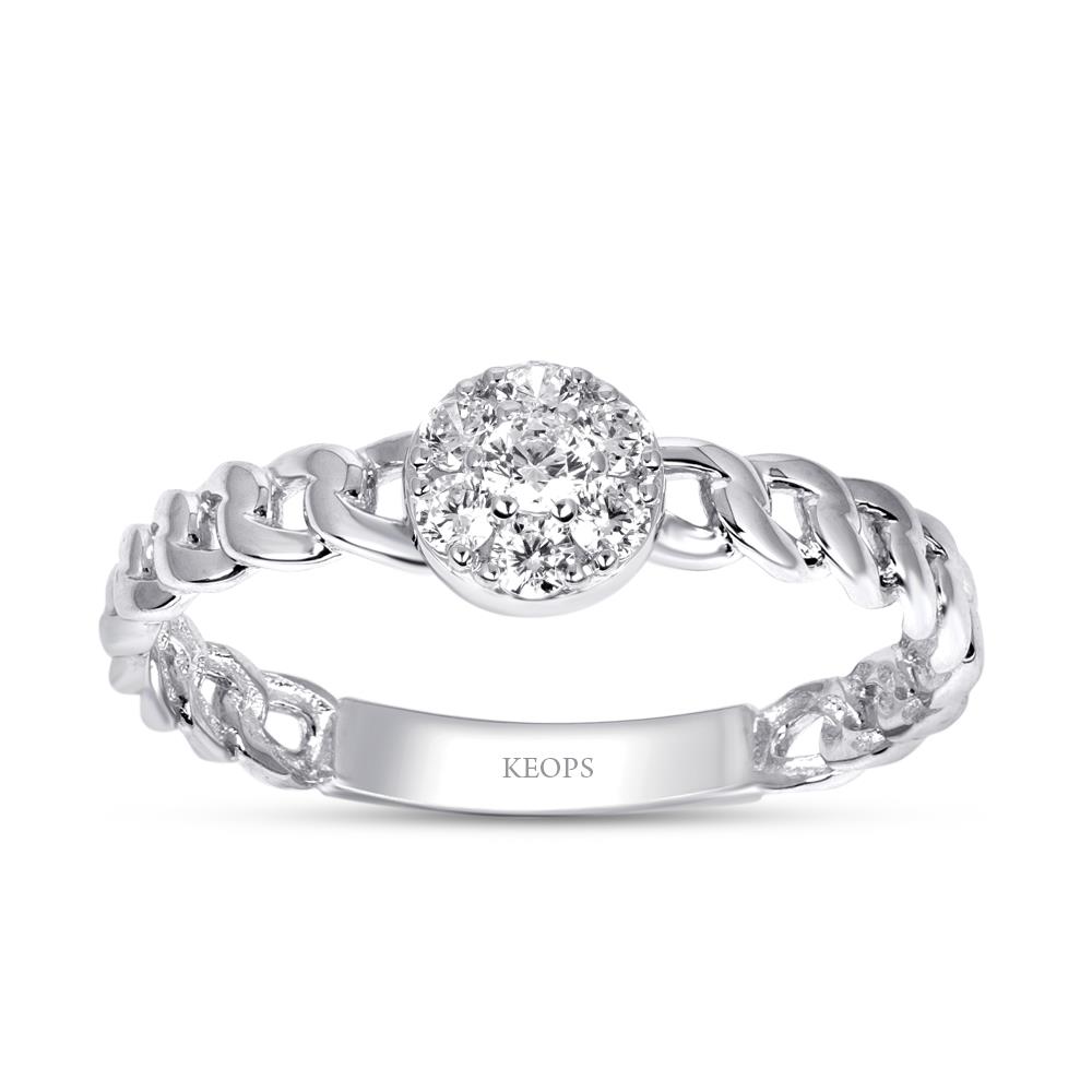 0.17 Karat Fantezi Pırlanta Yüzük