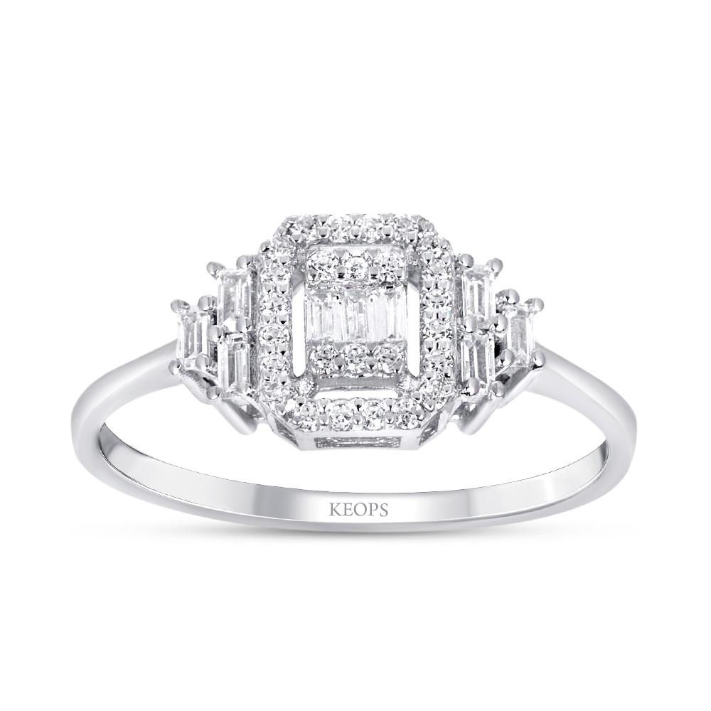 0.28 Karat Baget Pırlanta Yüzük