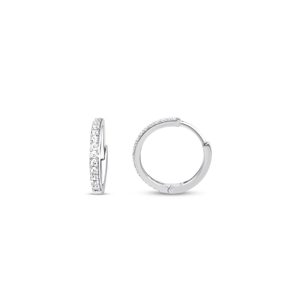 0.34 Karat  Pırlanta Halka Küpe