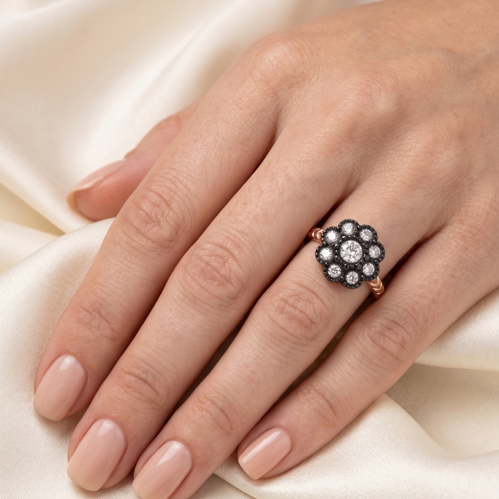 0.29 Karat Elmas Antika Vintage Yüzük - 220000102