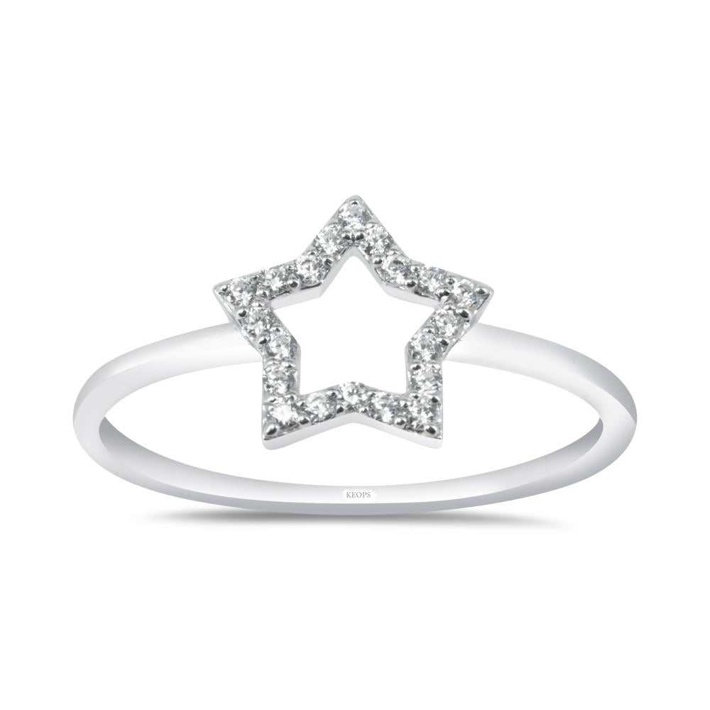 0.15 Karat Pırlanta Yıldız Yüzük