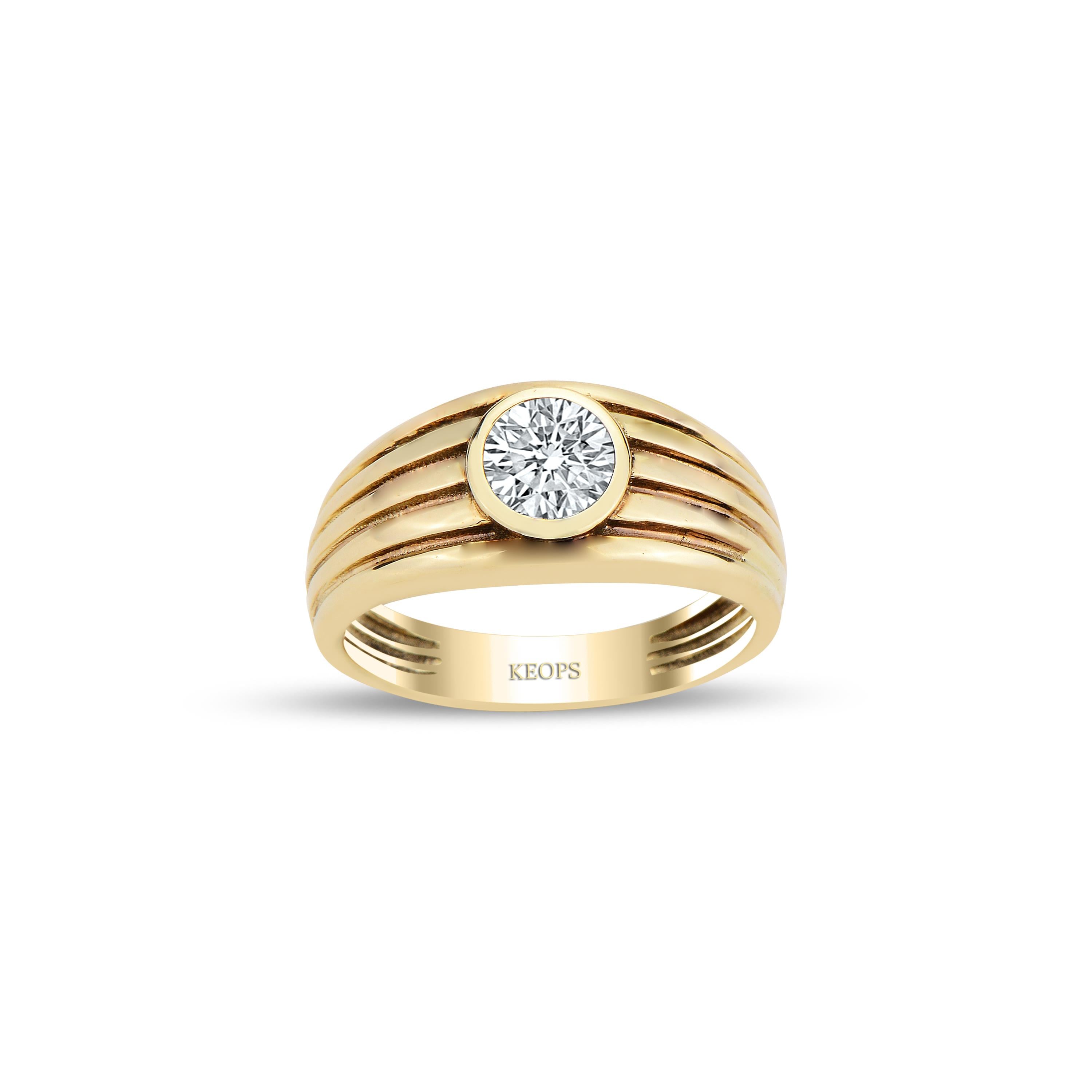 0.50 Karat D Renk Pırlanta Apollon Yüzük - GİA Sertifikalı