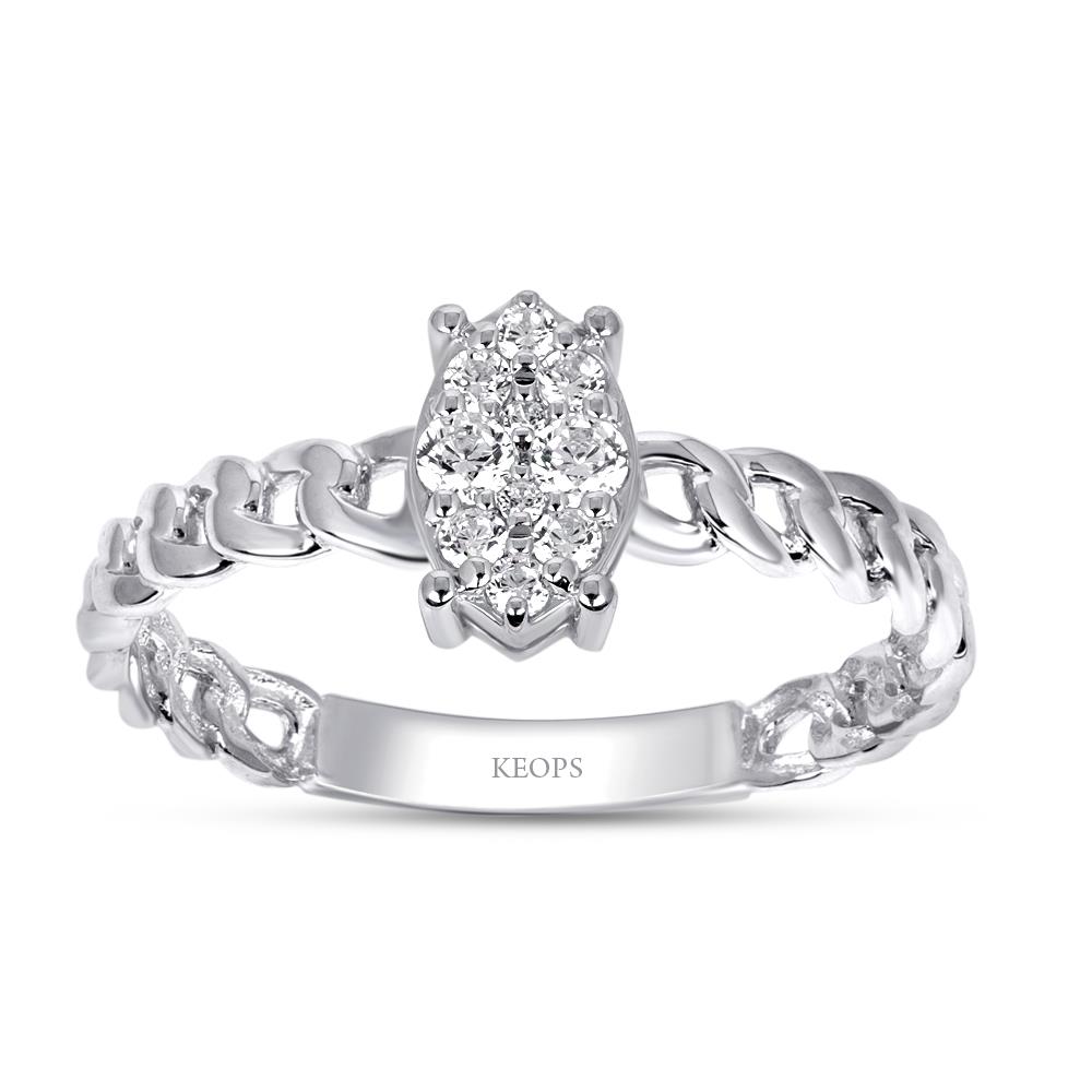 0.17 Karat Fantezi Pırlanta Yüzük