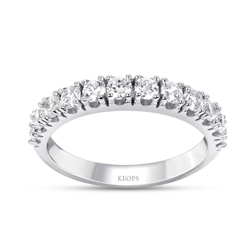 0.82 Karat Pırlanta Yarımtur Yüzük 