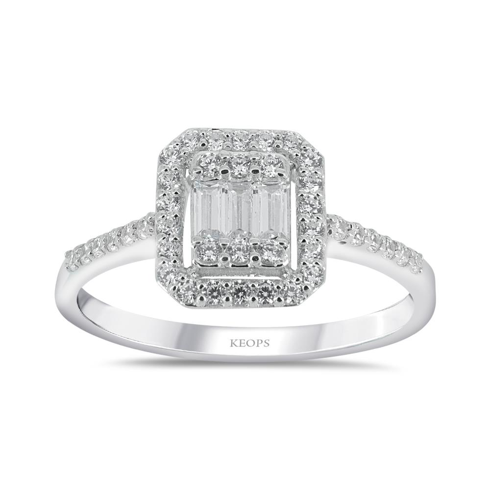 0.39 Karat Baget Pırlanta Yüzük