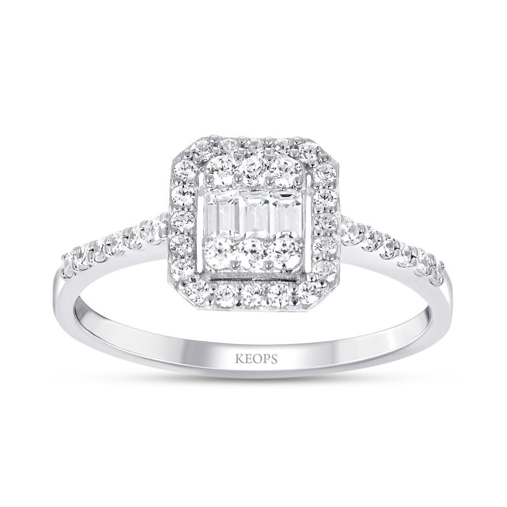 0.30 Karat Baget Pırlanta Yüzük