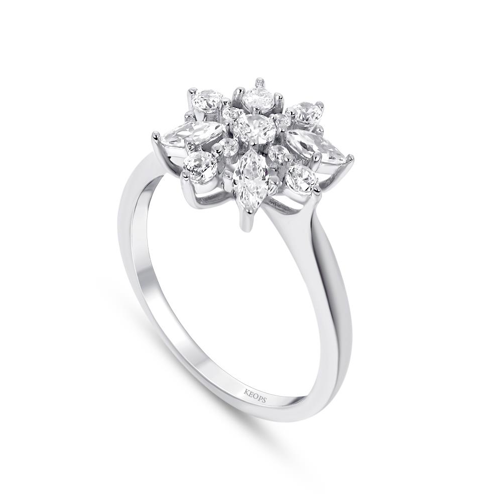 0.24 Karat Fantezi Pırlanta Yüzük