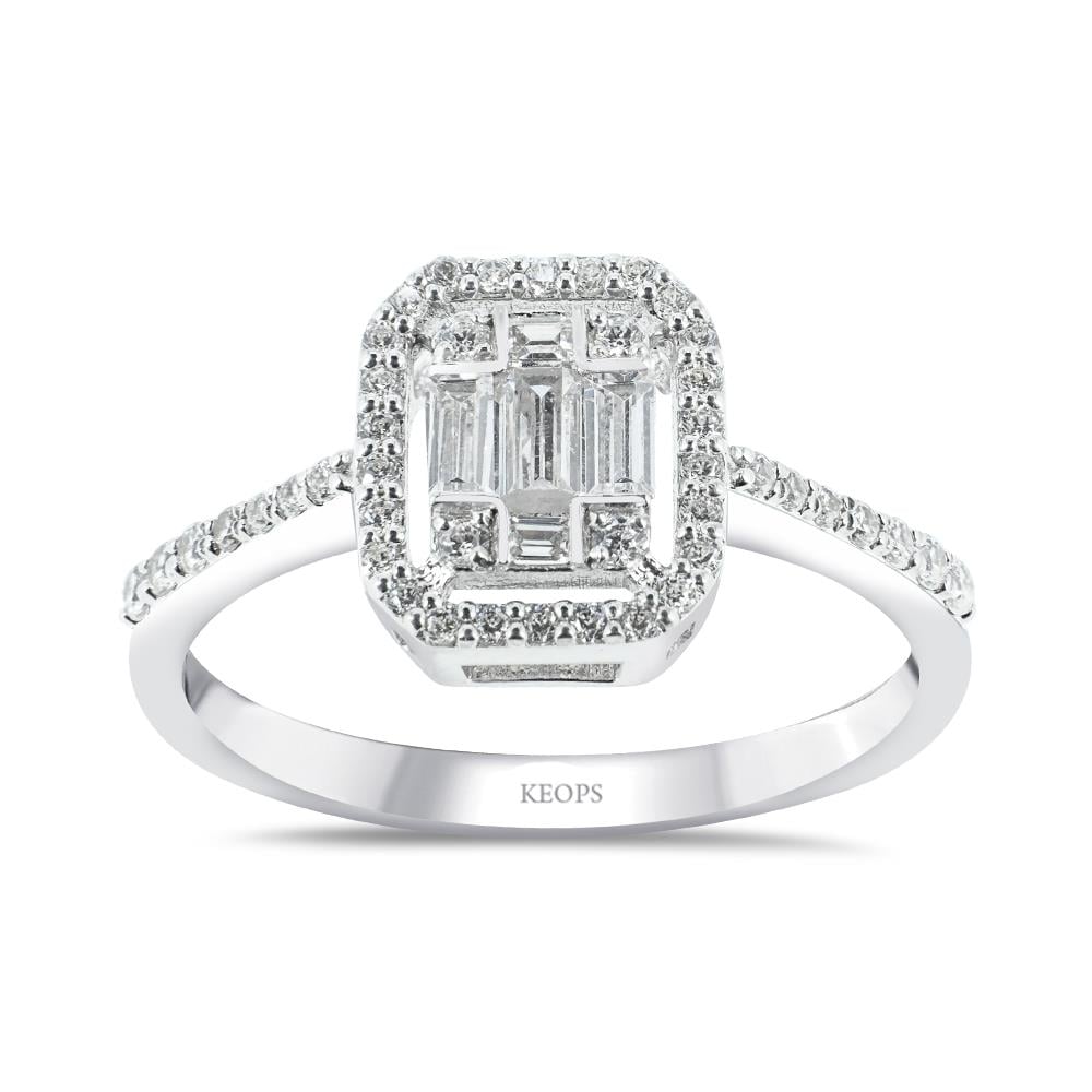 0.40 Karat Baget Pırlanta Yüzük