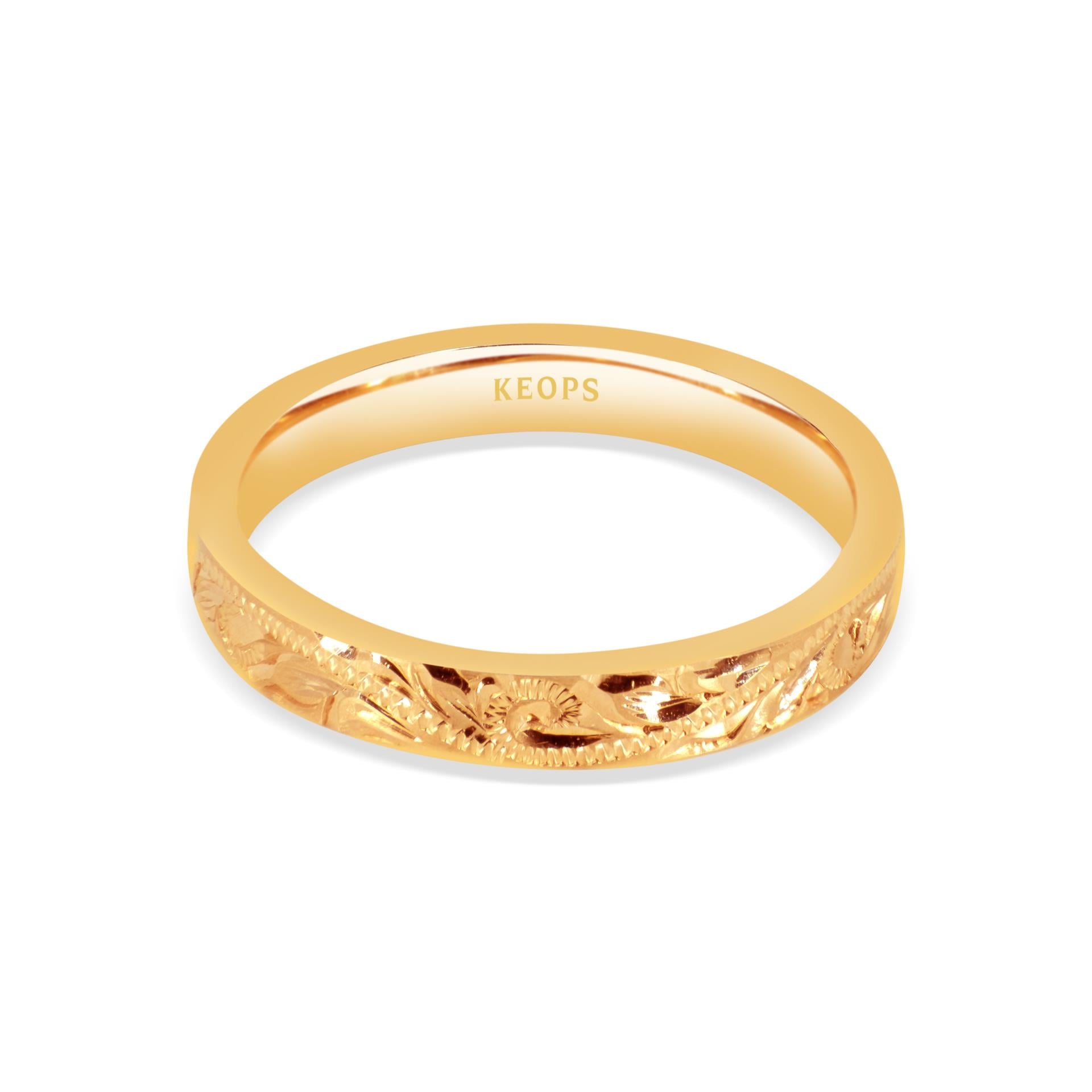 Daisy Vintage Altın Alyans Kadın Modeli