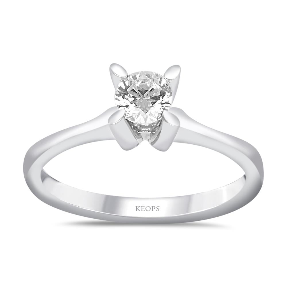 F Renk 0.25 Karat Pırlanta Tektaş Yüzük